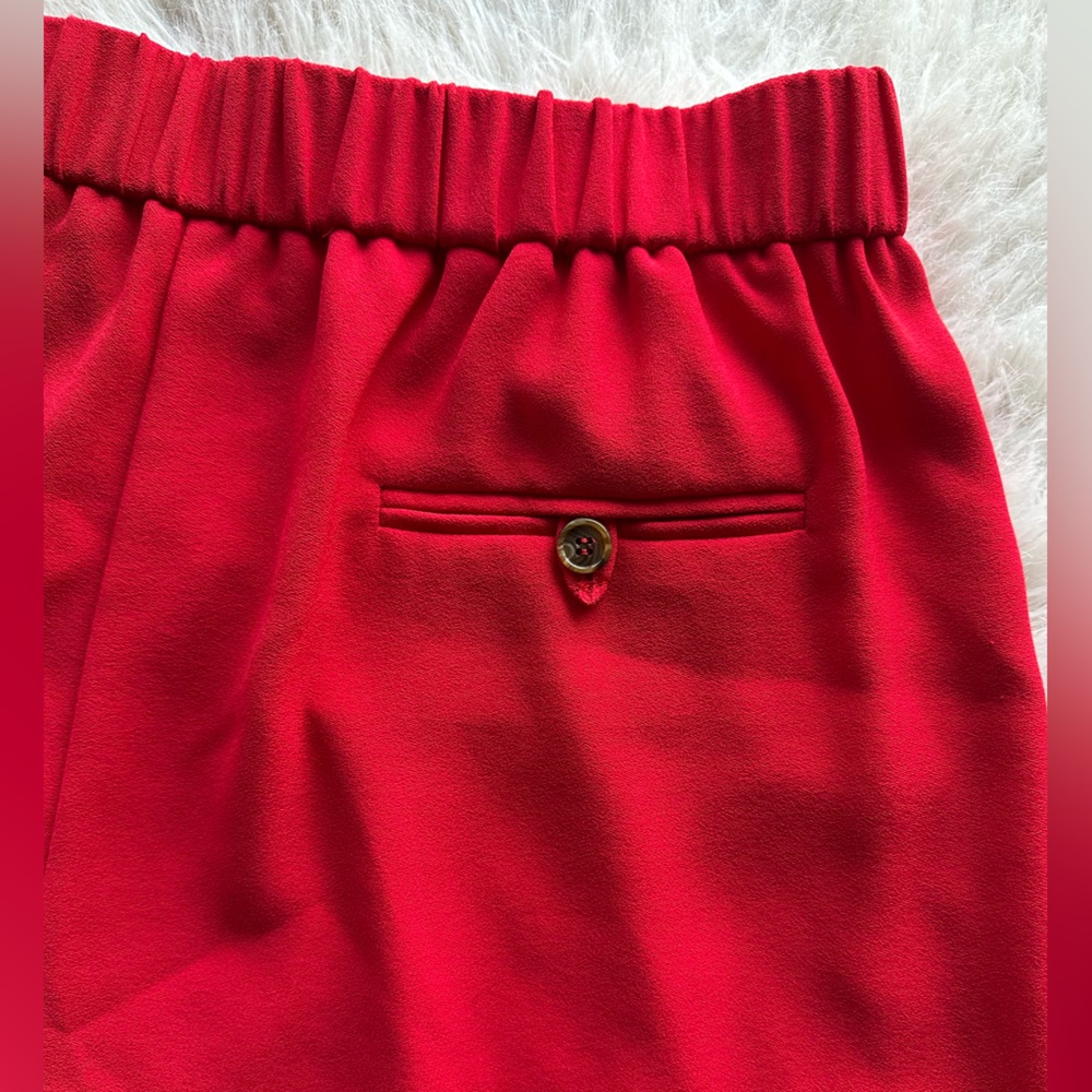 Otto’s’ Ame Vibrant Red Women's zipper and elastic waist back Shorts size 12 - Picture 8 of 14
